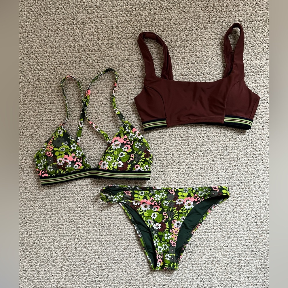 3-piece Aerie Swimsuit Set | Size Medium